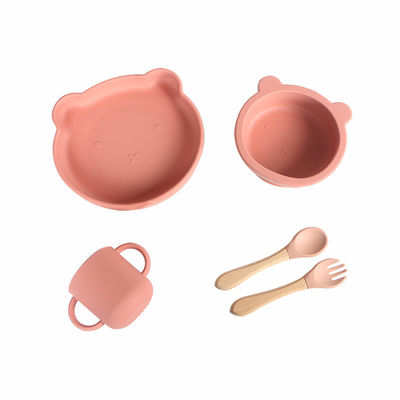 500g BPA-vrij siliconen kinder- en babyvoeding tafelgerei met klassieke stijl