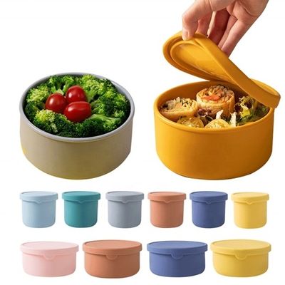 Keuken Voedselopslag Ronde Silicone Lunchbox Bento Box met BPA-vrij en vers