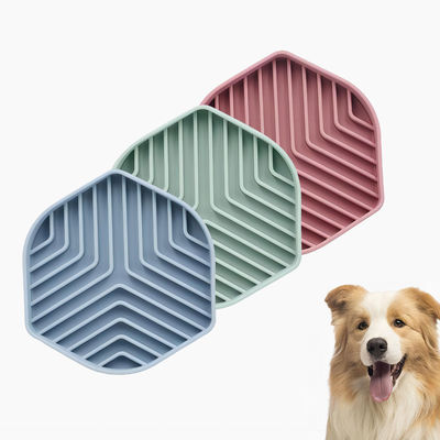 Huisdier Silicone Treat Dog Lik Mat Met Zuig Langzame Voeder Bowl Voor Stocked Pet
