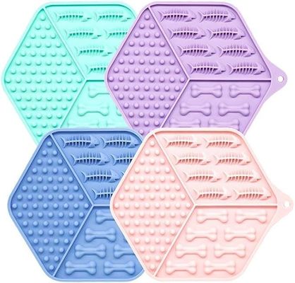Artikelsoort Huisdier Slow Feeder Mat Op maat gemaakte likmat voor honden en katten Silicone Mat