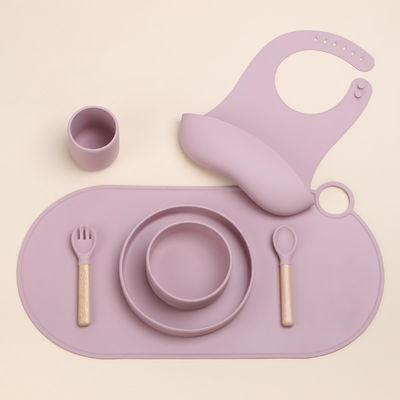 Moderne design ronde schelp silikoon placemat voor kinder eetkamer OEM/ODM Welkom