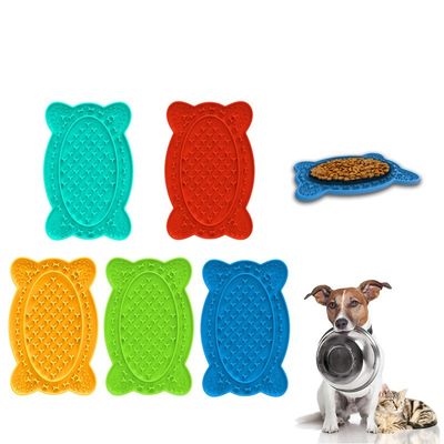 Voedselkwaliteit Silicone Afleidend Huisdier Kattenpoot Langzame Voeder Pad Voor Honden Met Zuigbekers