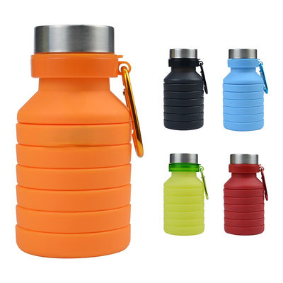 Silikon hoes 500 ml opvouwbare fles met deksel milieuvriendelijk en duurzaam