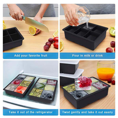 IJsmolding Functie Vierkante Silicone IJskubbakken Set voor Whisky Cocktails Bourbon