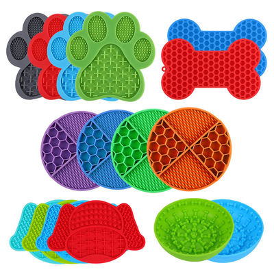 Honden in de douche Huisdier schalen Voeders Pootjes Lik Pad Silicone Mat voor honden Katten 109G