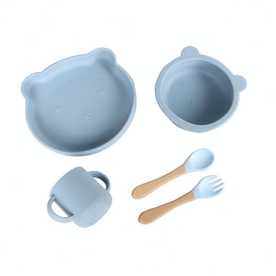 500g BPA-vrij siliconen kinder- en babyvoeding tafelgerei met klassieke stijl