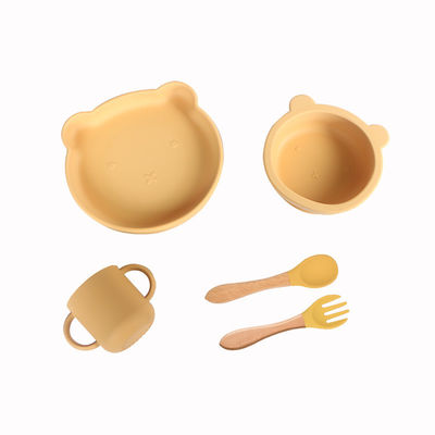 500g BPA-vrij siliconen kinder- en babyvoeding tafelgerei met klassieke stijl