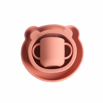 500g BPA-vrij siliconen kinder- en babyvoeding tafelgerei met klassieke stijl