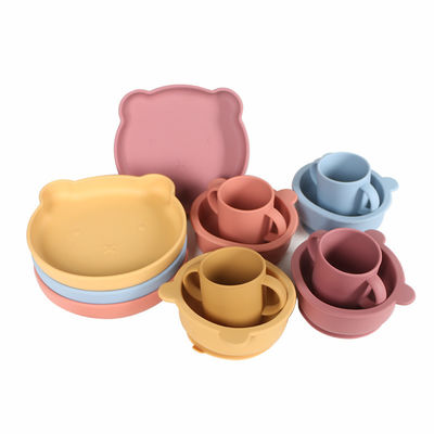 500g BPA-vrij siliconen kinder- en babyvoeding tafelgerei met klassieke stijl