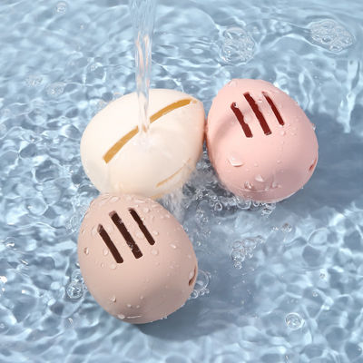 Custom milieuvriendelijke zachte siliconen make-up spons blender houder doos voor cosmetische reizen