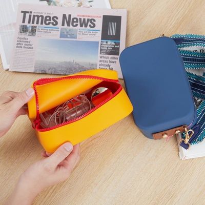 Vrouwen BPA-vrije veelzijdige ritszak accessoires organisator voor make-up borstels