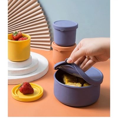 Keuken Voedselopslag Ronde Silicone Lunchbox Bento Box met BPA-vrij en vers