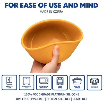 Keuken Voedselopslag Ronde Silicone Lunchbox Bento Box met BPA-vrij en vers