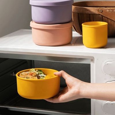 Keuken Voedselopslag Ronde Silicone Lunchbox Bento Box met BPA-vrij en vers