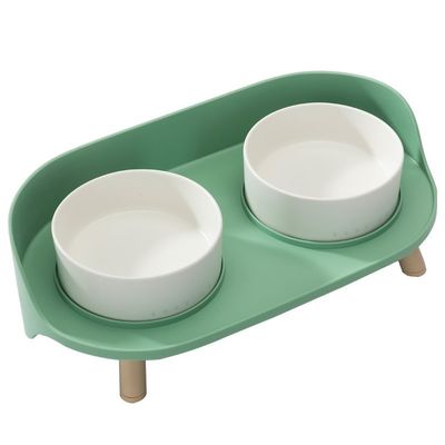Geen tijd instellen Verhoogde keramische huisdier schalen voor katten en honden Custom porseleinen voeders