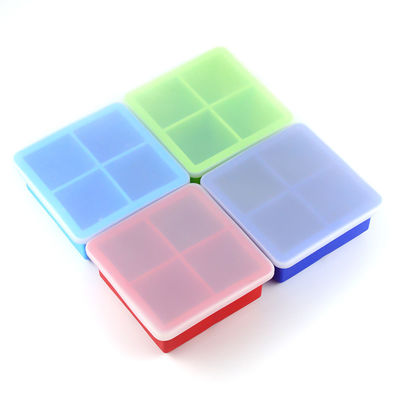Custom Logo 116g Bpa Gratis Silicone IJskubbak Met Deksel Schimmelvorm Voorraad