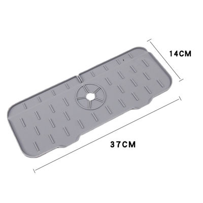 Home Keuken Tafelgerei Zwart Silicone Wasbak Splash Guard met waterabsorberend ontwerp