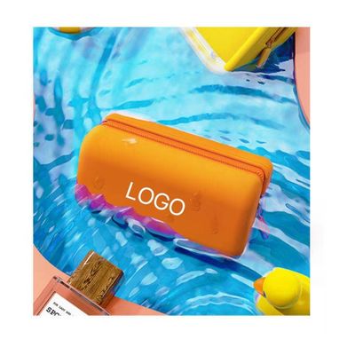 Custom logo siliconen cosmetische zak voor juwelen en cosmetische organisatie onderweg