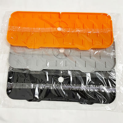 Home Keuken Tafelgerei Zwart Silicone Wasbak Splash Guard met waterabsorberend ontwerp