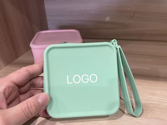 Gepersonaliseerde juwelenopslagdoos 100% voedselkwaliteit siliconen make-up zak voor meisjeszakken