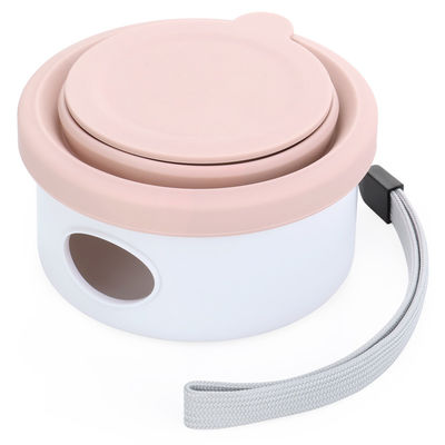 Outdoor Travel Dog Feeder 3 in 1 Opvouwbare waterbak voor huisdieren met deksel en opvouwbaar ontwerp