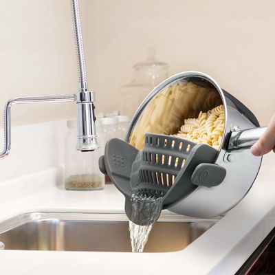 Verstelbare siliconen klemmen De perfecte pasvorm voor gereedschappen Type Colander Filters en POTS