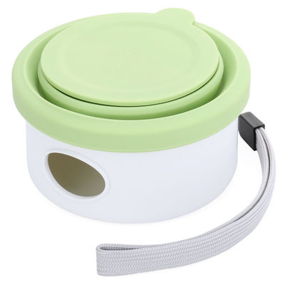 Outdoor Travel Dog Feeder 3 in 1 Opvouwbare waterbak voor huisdieren met deksel en opvouwbaar ontwerp
