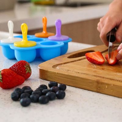 145g herbruikbare siliconen ijspop maker met stick top best verkopende BPA-vrije popsicle vorm