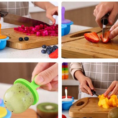 145g herbruikbare siliconen ijspop maker met stick top best verkopende BPA-vrije popsicle vorm