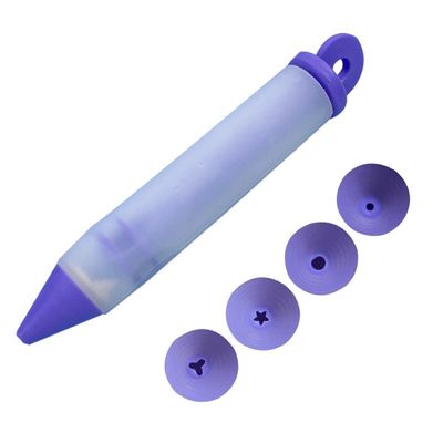 Versier koekjes en gebakjes moeiteloos met deze siliconen koekpen van 14,5*2,3 cm
