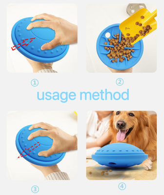 Interactieve voedselbal speelgoed Duurzame siliconen kauwbal voor honden Treat Puzzle en training