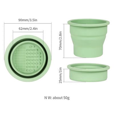 Schoonheid ei reinigingsmiddel Wellfine Silicone vouwborstel Reiniger Cup voor schoonheidszorg