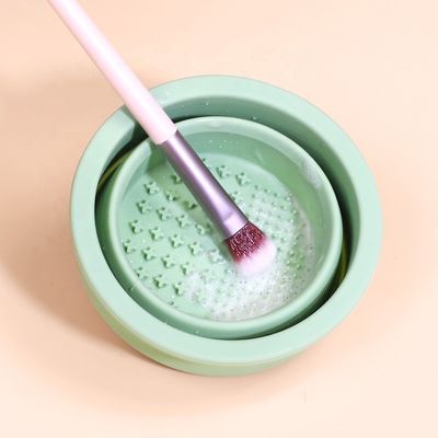 Schoonheid ei reinigingsmiddel Wellfine Silicone vouwborstel Reiniger Cup voor schoonheidszorg
