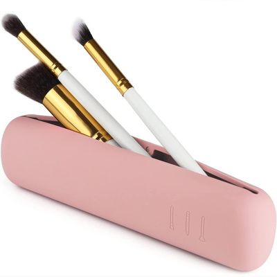 Moderne design 100% voedselkwaliteit siliconen cosmetische borstel opslagdoos met magneet sluiting