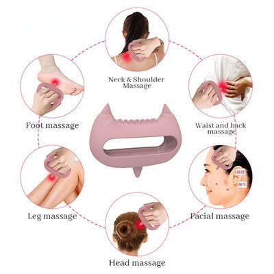 Hals Silicone massagetoestel voor belangrijke meridianen Borstelen en gezichtsaccu-massage