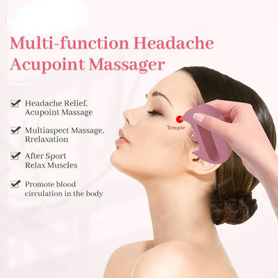 Hals Silicone massagetoestel voor belangrijke meridianen Borstelen en gezichtsaccu-massage