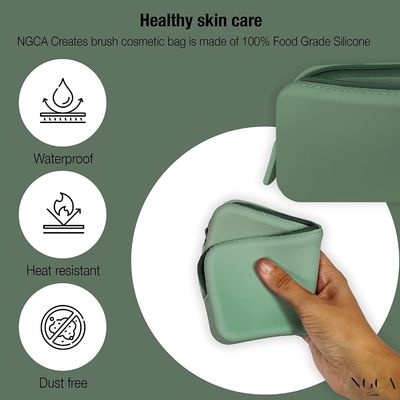 Reisbenodigdheden Organisator Flexibel ontwerp Silicone make-up tas voor vrouwen Waterdicht