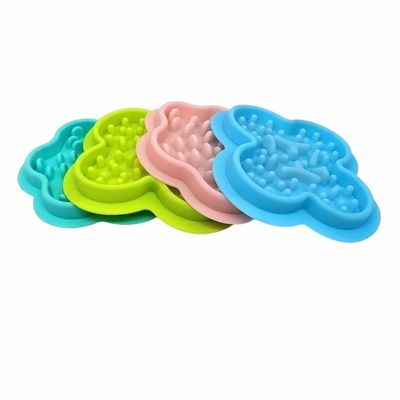 Silikon pet bowl voor langzaam voeden anti verstikking en omdraaien OEM/ODM aanvaard