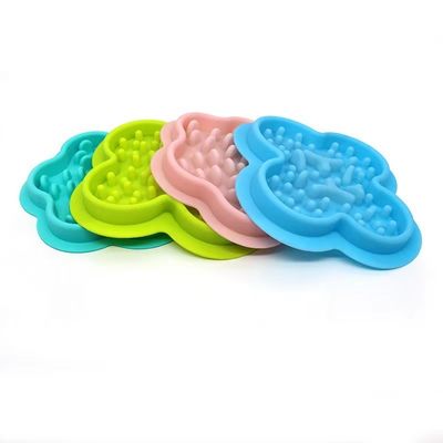 Silikon pet bowl voor langzaam voeden anti verstikking en omdraaien OEM/ODM aanvaard