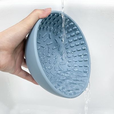 Ronde silikoon hondendoos langzame voedingsbak voor gezond eten interactieve voederbak