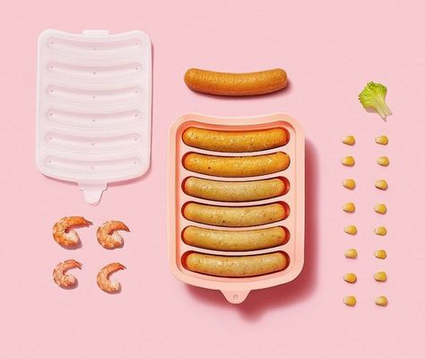 17.5*14cm Silikon worstvorm voor baby Complementary Food Food Grade Hot Dog Mould