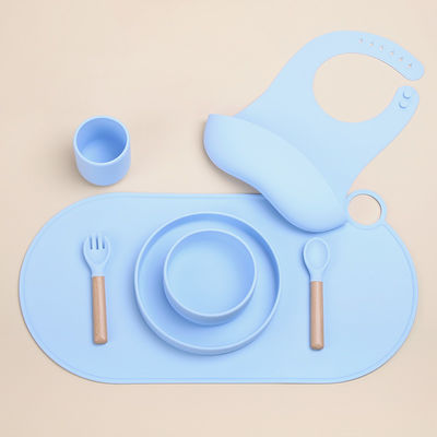 Moderne design ronde schelp silikoon placemat voor kinder eetkamer OEM/ODM Welkom