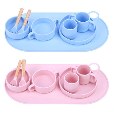Moderne design ronde schelp silikoon placemat voor kinder eetkamer OEM/ODM Welkom