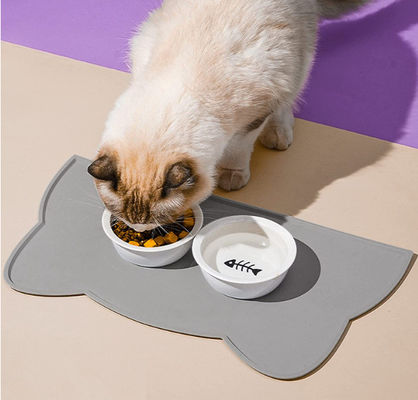 Niet-glijdende siliconen waterdichte voedingsmatten voor honden en katten Aanpasbare kleur