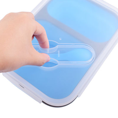 3 Compartiment Kinderen lekbestendig Bento Herbruikbare voedselopslagcontainers met vork