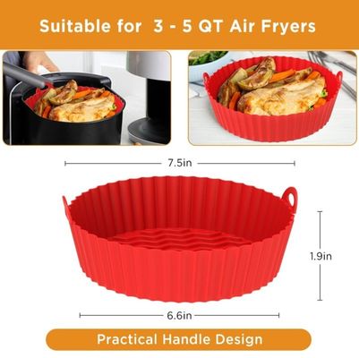 1.96cm*17cm*6.5cm Silicone Air Fryer Liner voor duurzame en herbruikbare kookbehoeften