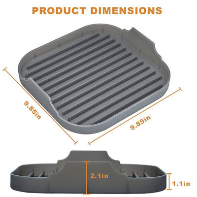 Duurzame siliconen spek bakplaat voor de magnetron en oven Grijs of op maat