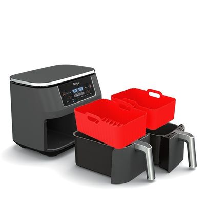 2 stuks voedselveilige niet kleverige luchtfryer siliconen pot accessoires vervangende bakplaat